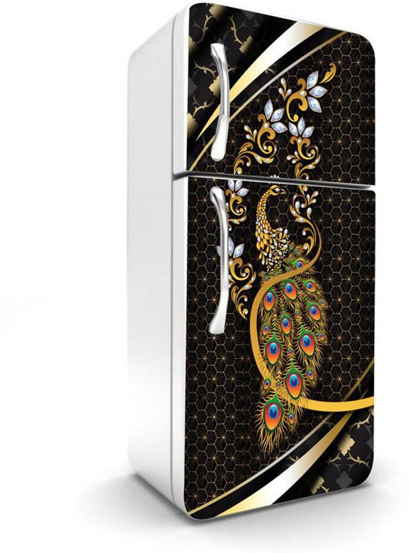 Kota Creation 61 cm Fridge Sticker Decorative Refrigerator Sticker PVC Vinyl Multicolour -KCFS-98 Self Adhesive Sticker  (Pack of 1)