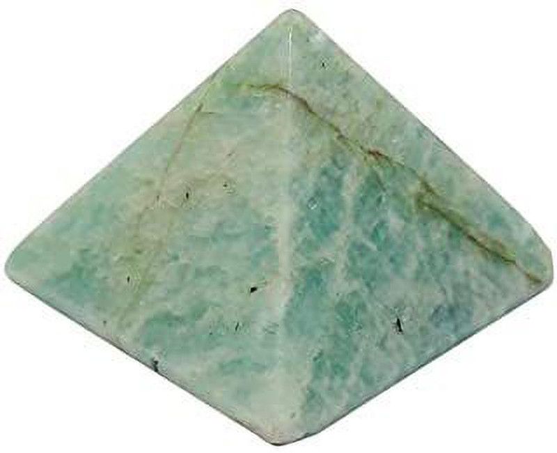 Maitri Export Amazonite 2inch Pyramid Decorative Showpiece - 5 cm  (Crystal, Green)