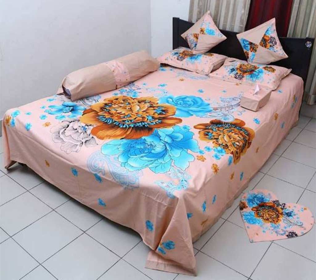 8 Pcs King Size Bed Sheet Set