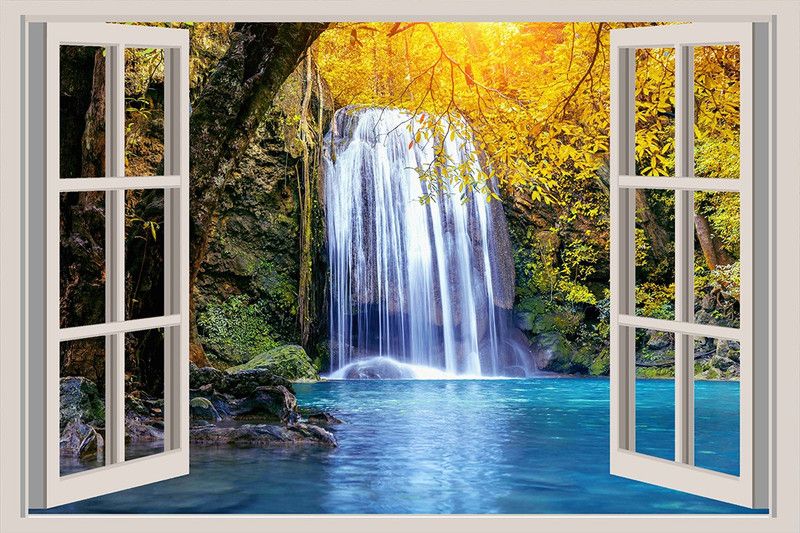 Decorative Production Decorative Multicolor Wallpaper  (122 cm x 92 cm)