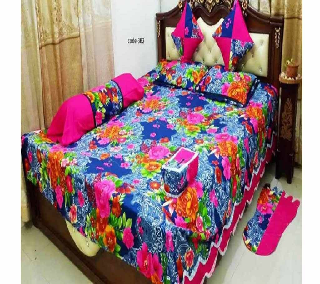 8 Piece Double Size Bed sheet   382