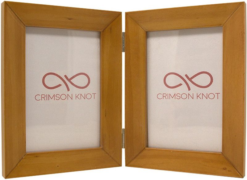 Crimson Knot Wood Personalized, Customized Gift Best Friends Reel Photo Collage gift for Friends, BFF with Frame, Birthday Gift,Anniversary Gift Table  (Brown, 2 Photo(s), 4 x 6 inches)