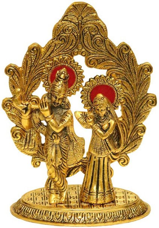 Pinkcity Xpress Showpiece Decorative Table Top Figurine for Living Room Office Bedroom DECOR Decorative Showpiece - 19 cm  (Aluminium, Gold)