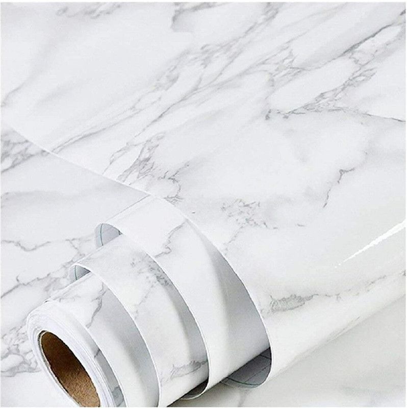 MIMICSTORE Decorative White Wallpaper  (200 cm x 60 cm)