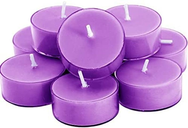 Sleekdeco Lavender 002 Candle  (Red, Pack of 40)