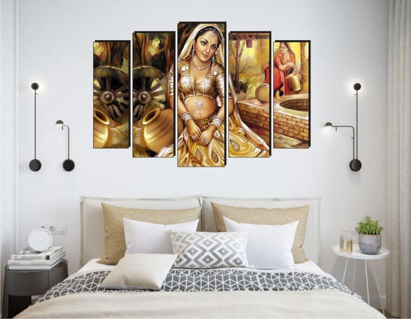 balkrishna wall stickers 68 cm yashoda maiya wall sticker 3d Self Adhesive Sticker  (Pack of 1)