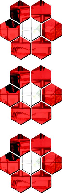 Bikri Kendra 100 cm wall stickers Self Adhesive Sticker  (Pack of 21)