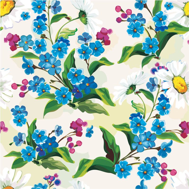 digital print world Decorative Blue Wallpaper  (127 cm x 40 cm)