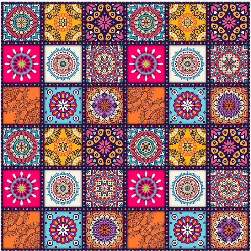 HD RAPID DESIGN Decorative Multicolor Wallpaper  (228 cm x 40 cm, Pack of 5)
