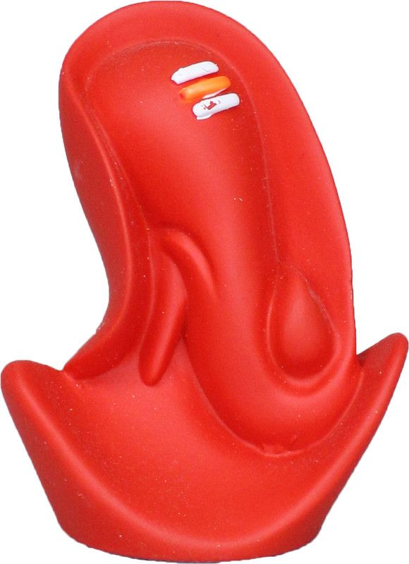 Om ssvmb9 Ganesha Statue For Car Dashborad Ganesh Murti (7x3x5)(Sindhuri Colour) Decorative Showpiece - 7 cm  (Polyresin, Orange)