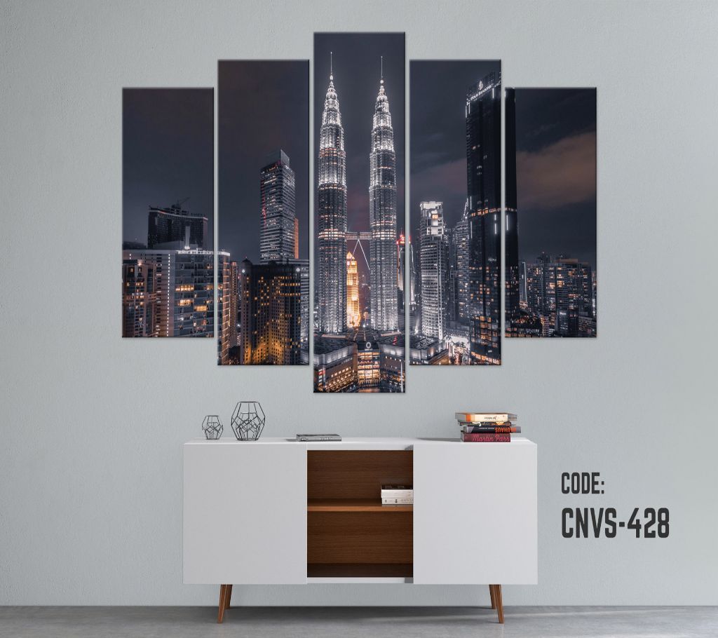 CNVS-428 Pair Tower Wall Canvas Art Prints 78 inch x 48 inch