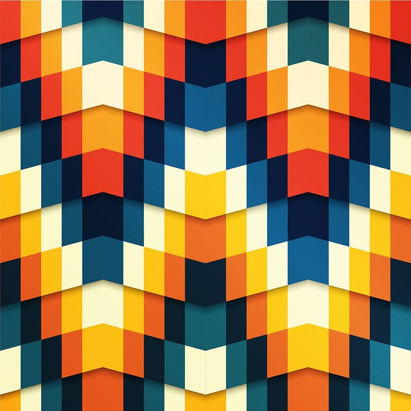 INSTANT WALL PAPER Abstract Multicolor Wallpaper  (304.8 cm x 304.8 cm)