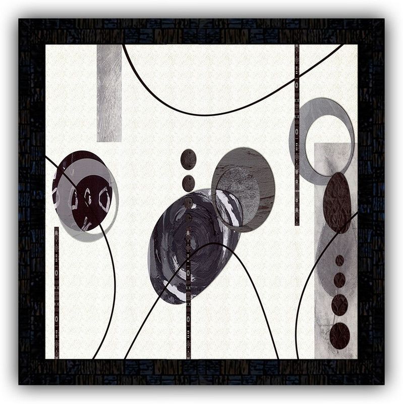 Poster N Frames framed poster of Modern Abstract art-18349 Digital Reprint 14 inch x 14 inch Painting  (With Frame)