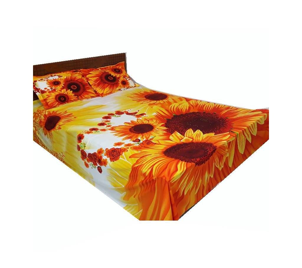 Cotton double bed-sheet set