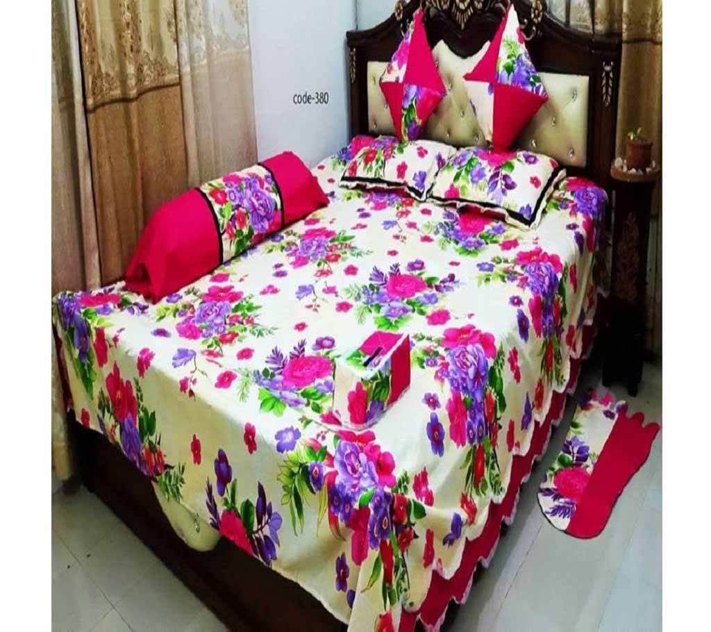 8 Piece Double Size Bed sheet    380