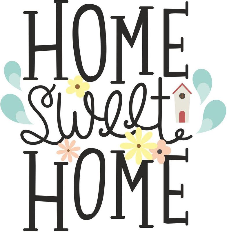 Delight Decor 56 cm Home Sweet Home Self Adhesive Sticker  (Pack of 1)
