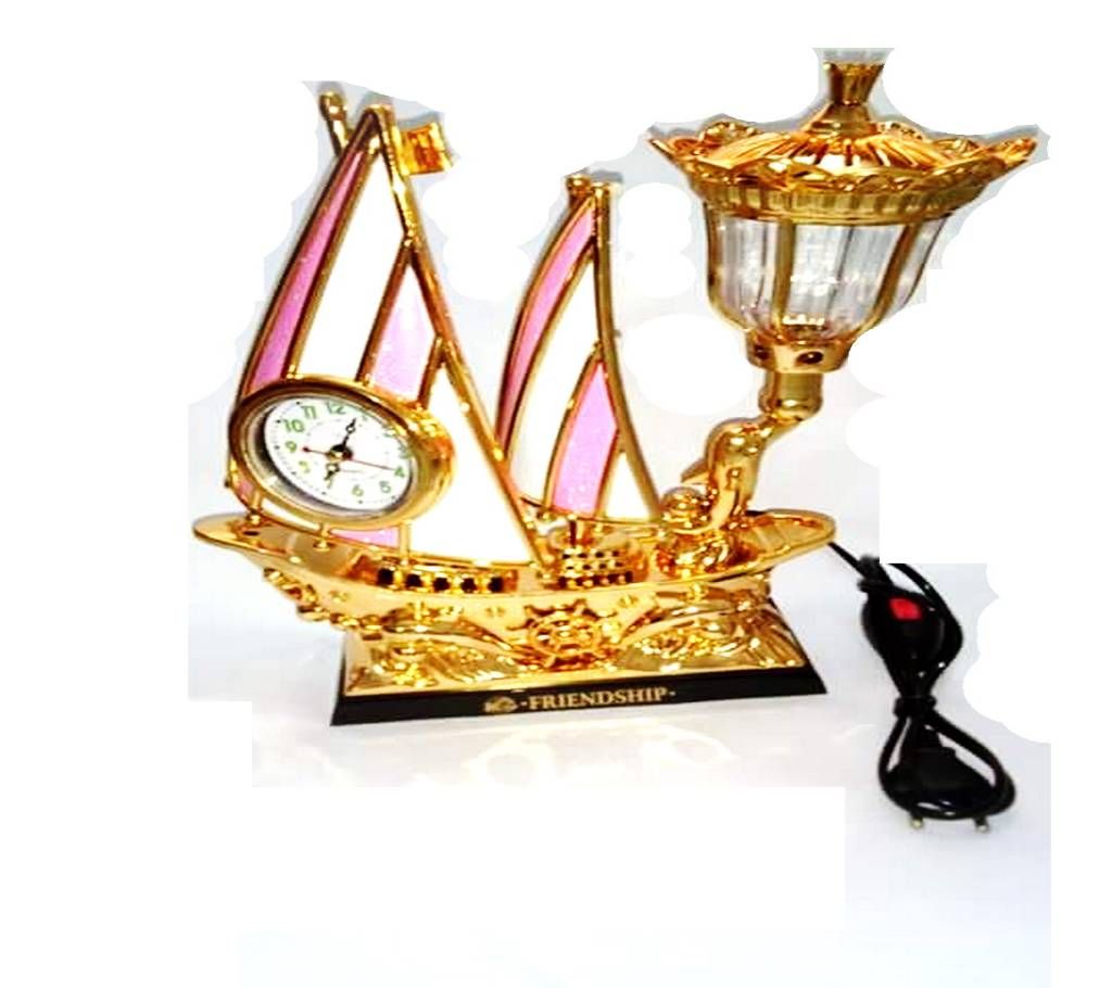 Art Work Lamp Clock Showpiece 