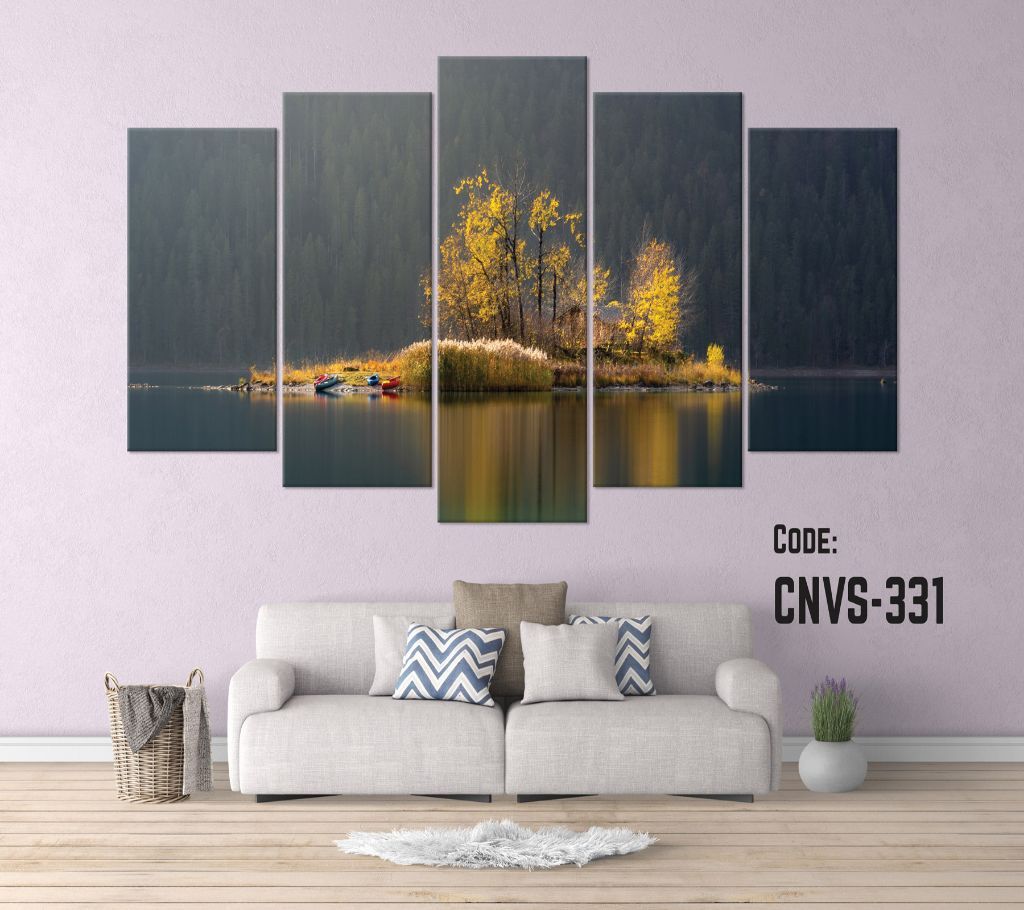 CNVS-331 Transparent Lake Wall Canvas Art Prints 48 inch x 24 inch