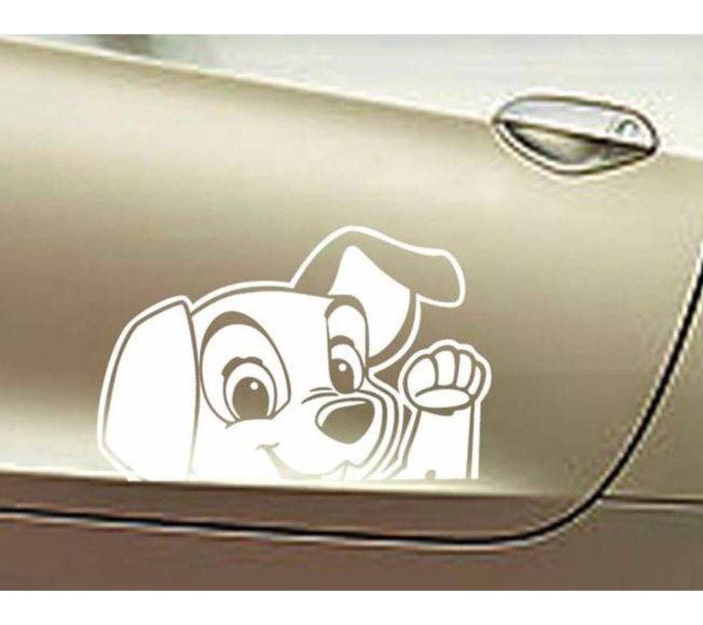 Cute Dog Waterproof Car Sticker