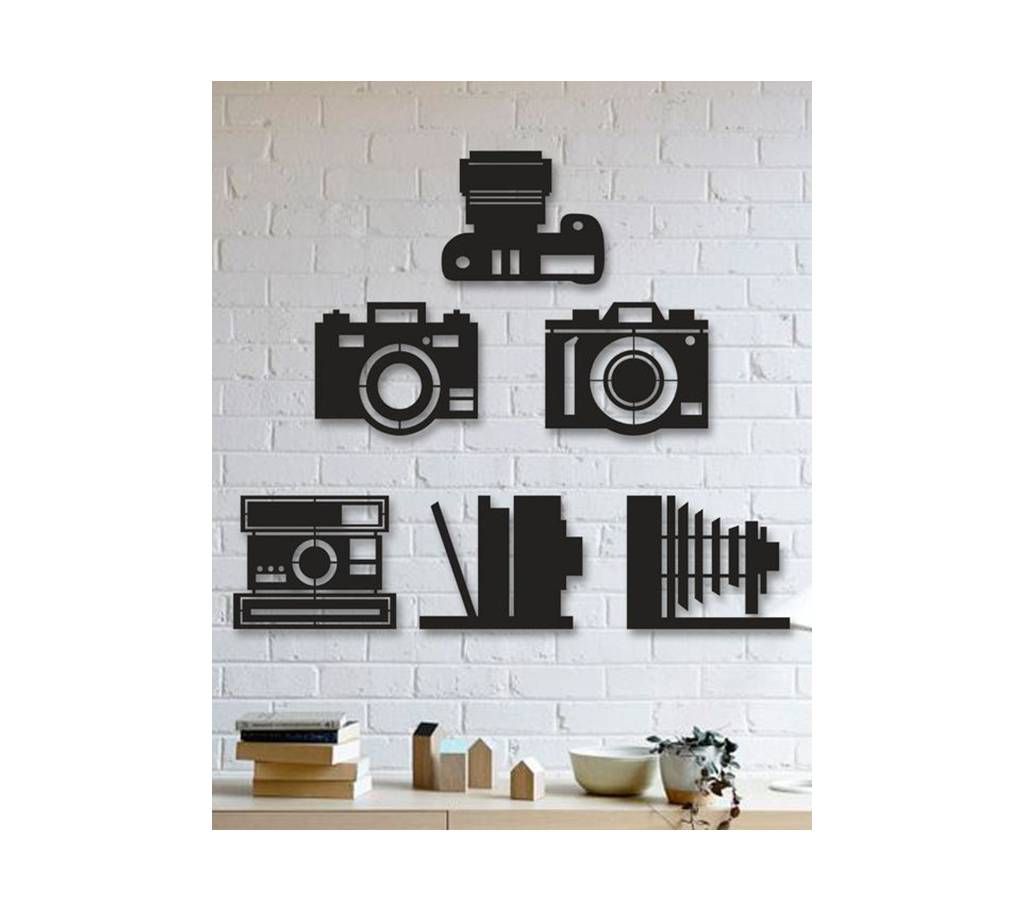 Wooden Decorative Wall Panel (6 Camera)
