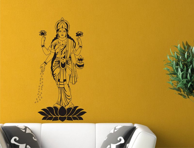 Smart Wall Guru Religious Black Wallpaper  (99 cm x 59 cm)