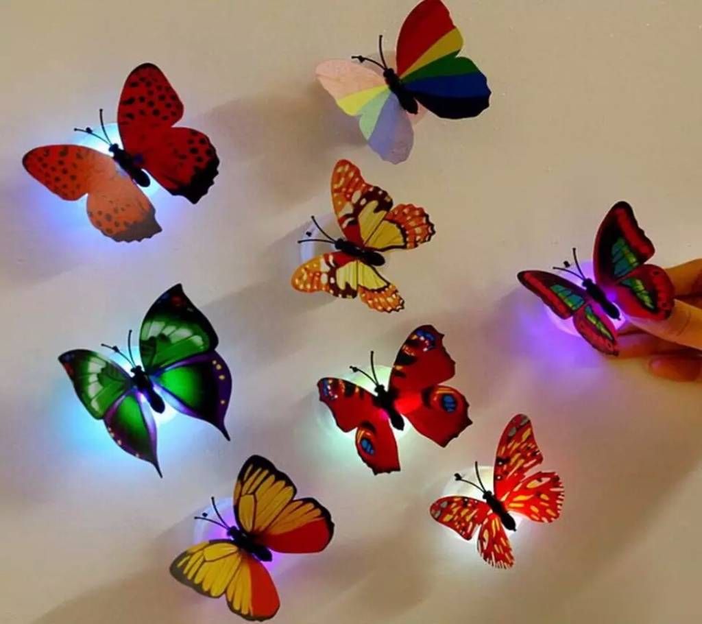 3d lightning butterfly wall sticker