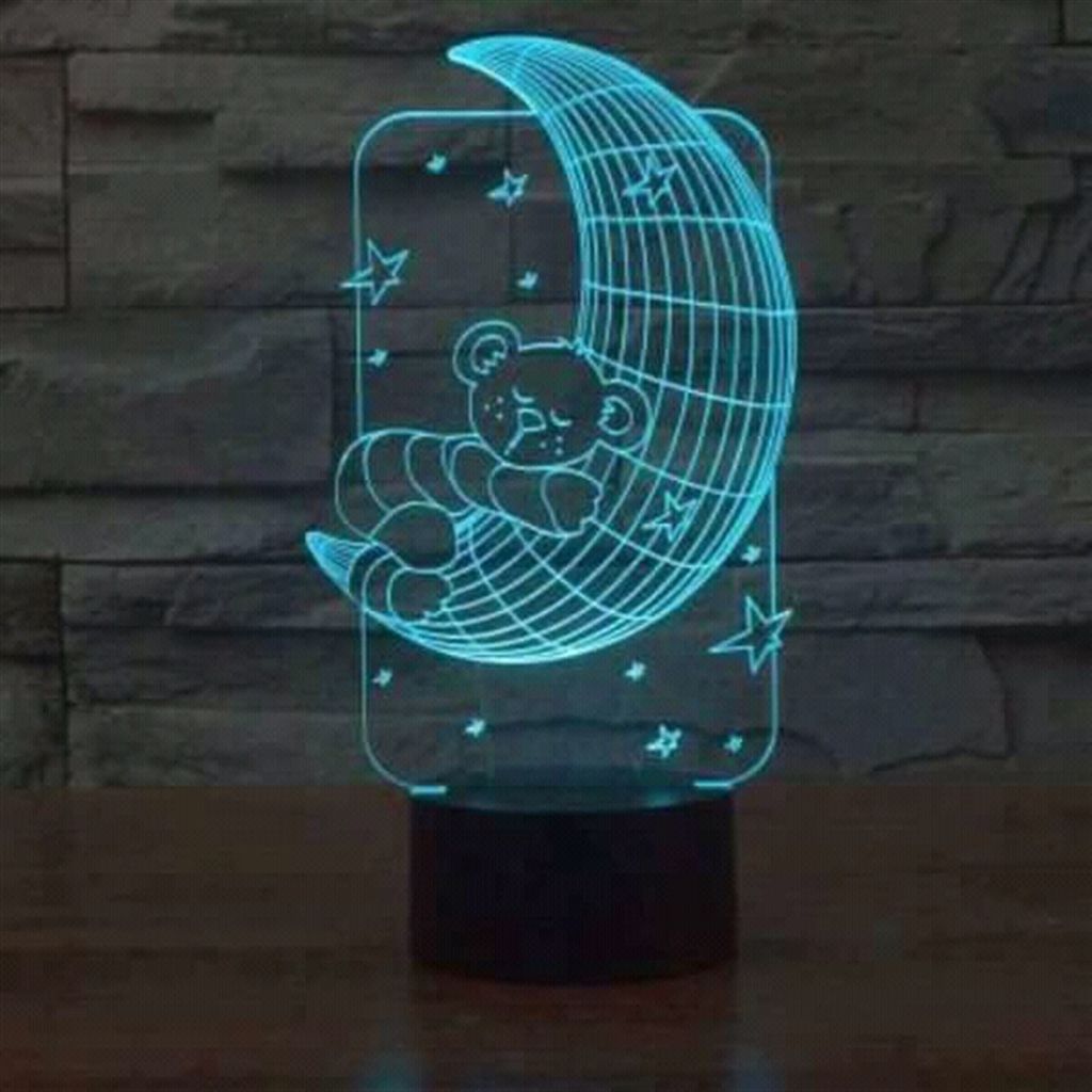 MOON Remote Control 3D Lamp