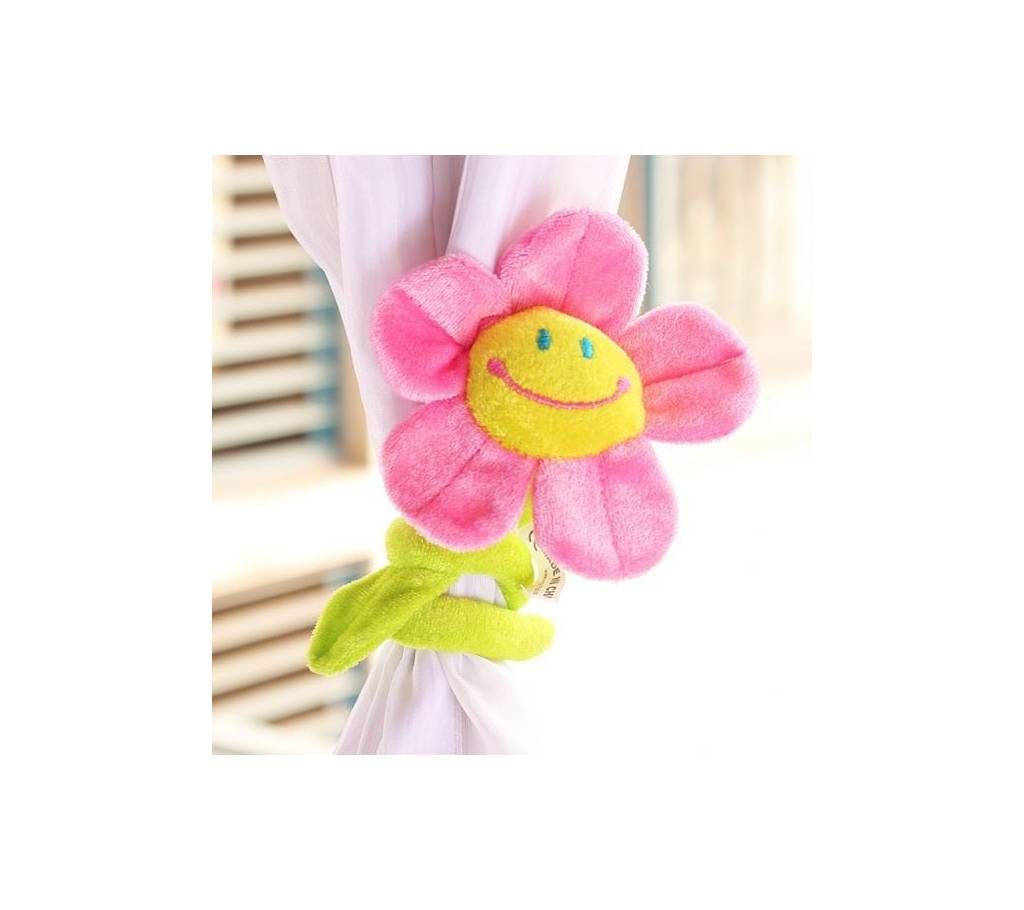 smiling face plush cartoon curtain tieback