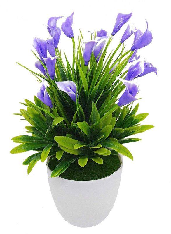 ELITEHOME Green Lily Artificial Flower  (8.66 inch, Pack of 1, Flower Bunch)