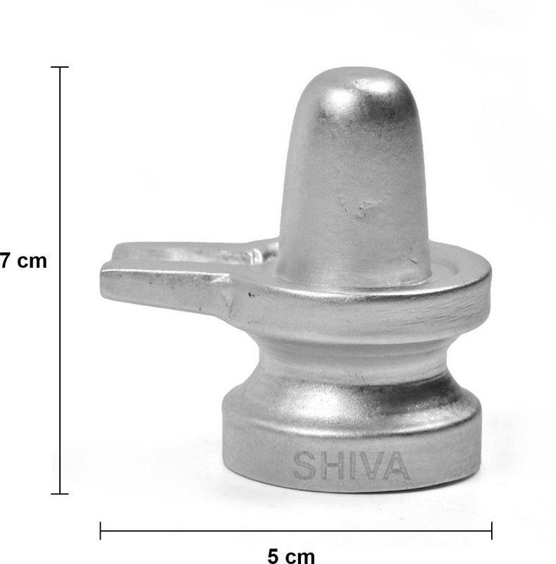 Shiv Decorative Showpiece - 7 cm  (Metal, Silver)