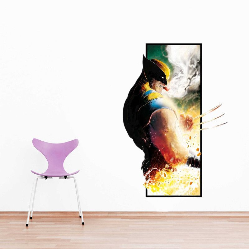 Impression Wall 51 cm Wolverine Self Adhesive Sticker  (Pack of 1)