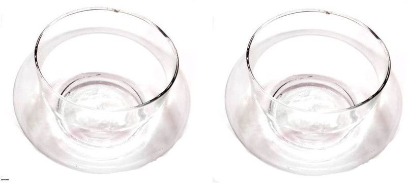 Glassy Vision Bamboo JAR/Candy JAR/Glass Pot/JAR (4") Glass Vase (4.72 inch, White) Glass Vase  (4 inch, Clear)