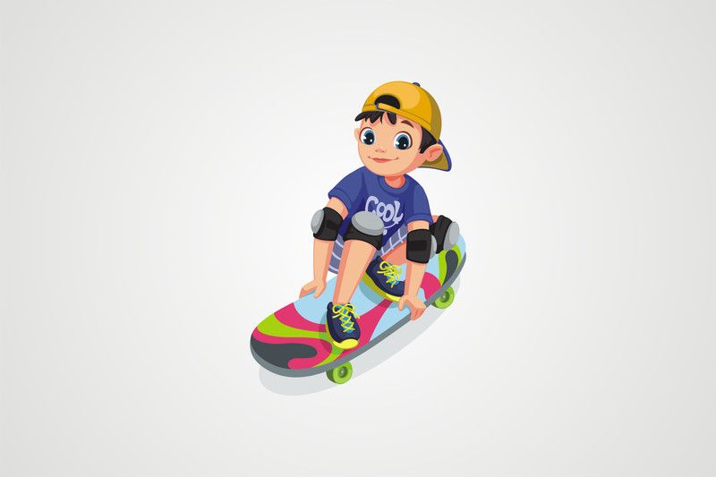 creative decor 91.44 cm Skater Boy Decorative Wall Sticker Vinyl ( size - 24x36 inch ) Self Adhesive Sticker  (Pack of 1)