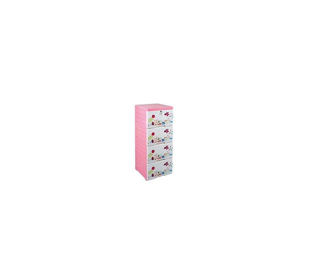 706-1 Flossy Blossom Wardrobe ( Single 4 Drawer)