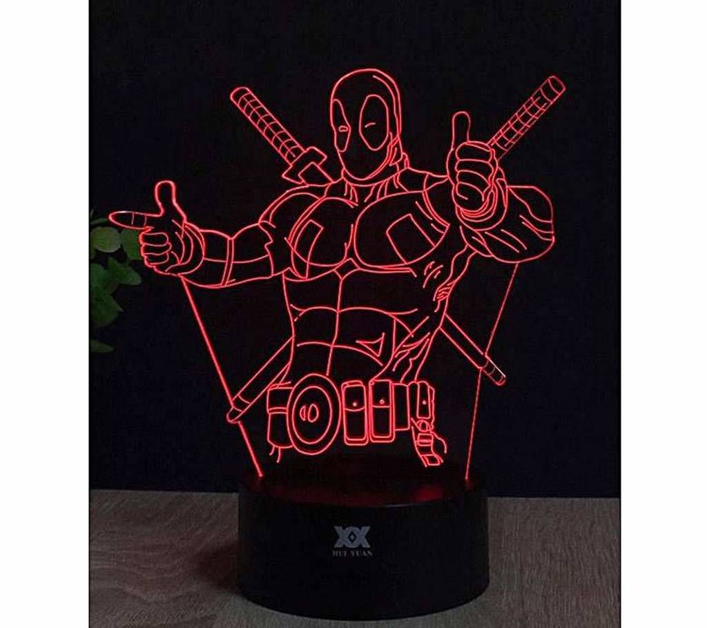 The Deadpool- Creative 3d Visualization Lamp