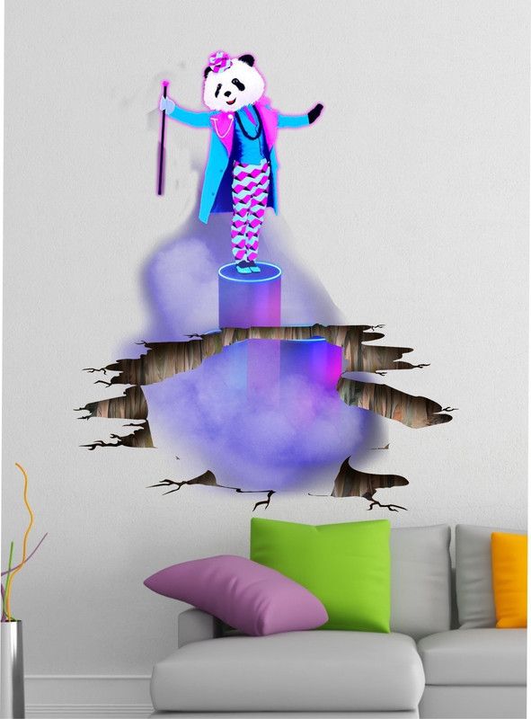 BALKRISHNA WALL STICKER 45 cm hd cute fanda animal wall sticker Self Adhesive Sticker  (Pack of 1)