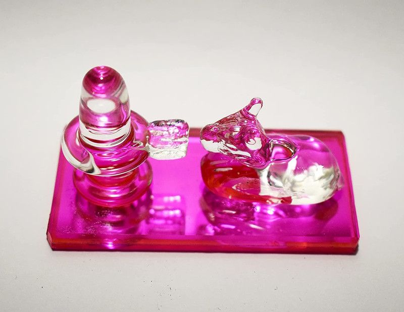LAVANA Decorative Showpiece - 6 cm  (Glass, Pink)