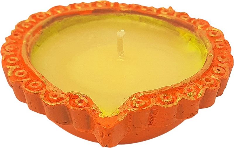 The Aroma Planet Mogra Aroma Diya Candle Earthenware Table Diya  (Height: 3 inch)