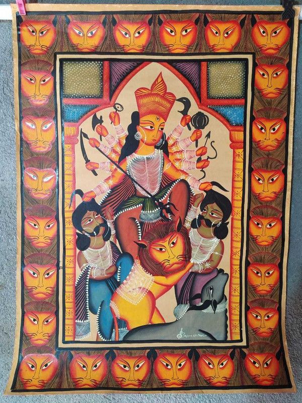 sintu Creations Natural Colors 29 inch x 22 inch Painting  (Without Frame)