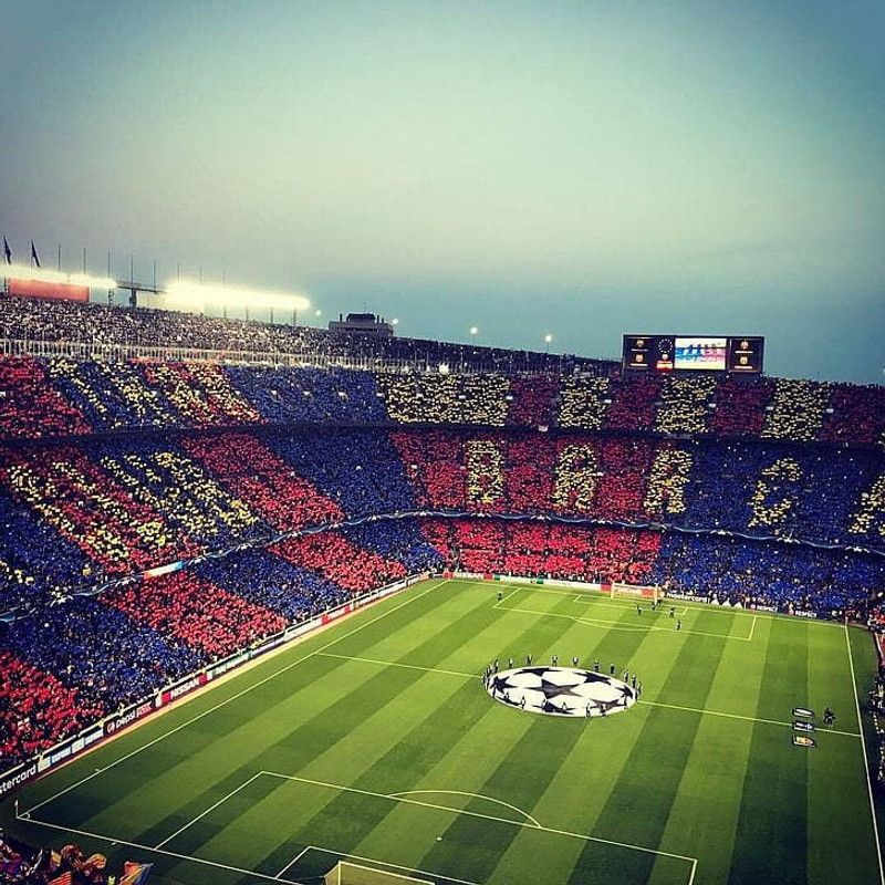 Fc Barcelona Camp Nou Soccer Clubs Soccer Barcelona FC Matte Finish Poster Photographic Paper  (12 inch X 18 inch)