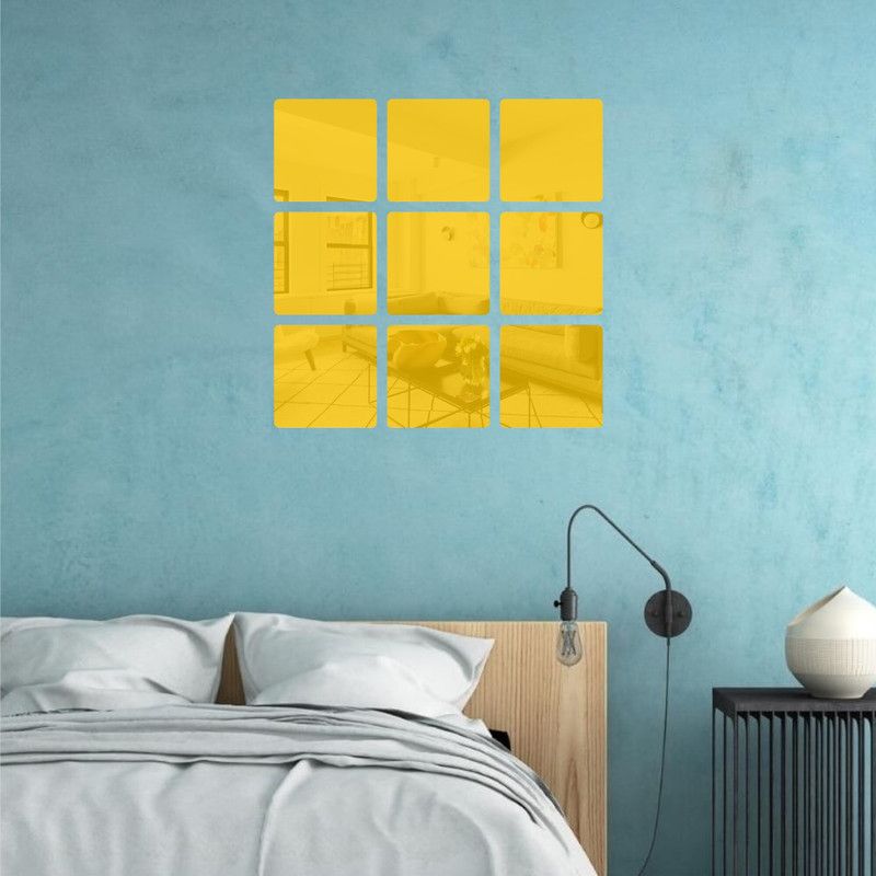 Bientot Decorative Gold Wallpaper  (10 cm x 10 cm)