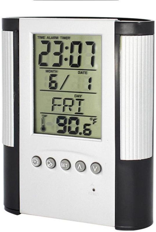 GADGET DEALS Digital White Clock