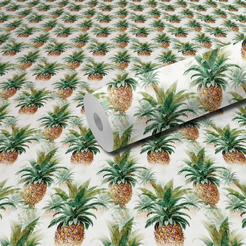 DeCorner 300 cm Pineapple Self Adhesive Sticker  (Pack of 1)