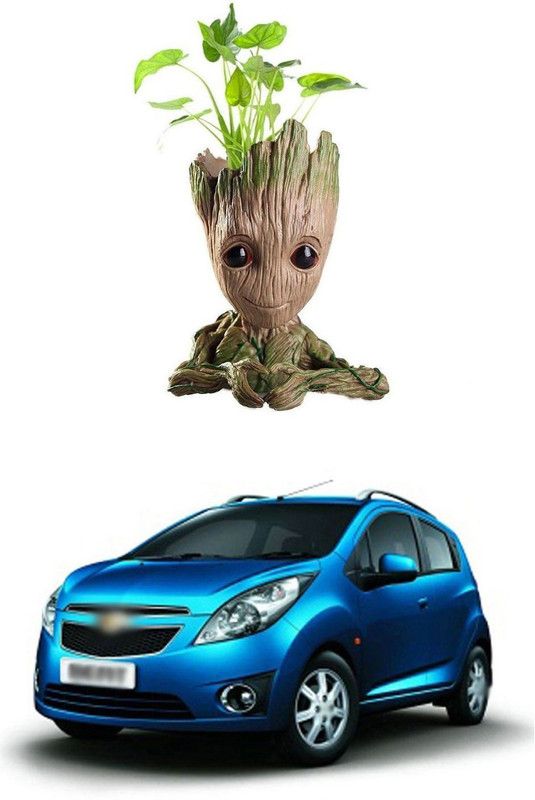 PRTEK Guardians of The Galaxy Baby Groot Multi Purpose Flower Pot/Pen Stand 6 Decorative Showpiece - 8 cm  (Plastic, Multicolor)