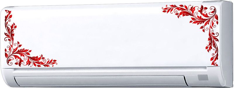 StickMe 30 cm AC Sticker Split Ac Stickers Air Conditioner Sticker - Standard Size (Vinyl, Multicolor)- SM6002 Self Adhesive Sticker  (Pack of 1)
