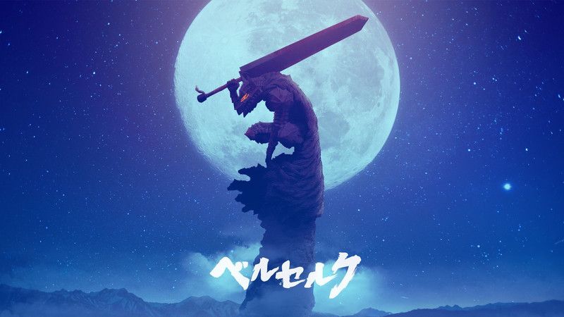 Guts Berserk Berserk Anime Series Hd Matte Finish Poster Paper Print  (12 inch X 18 inch)