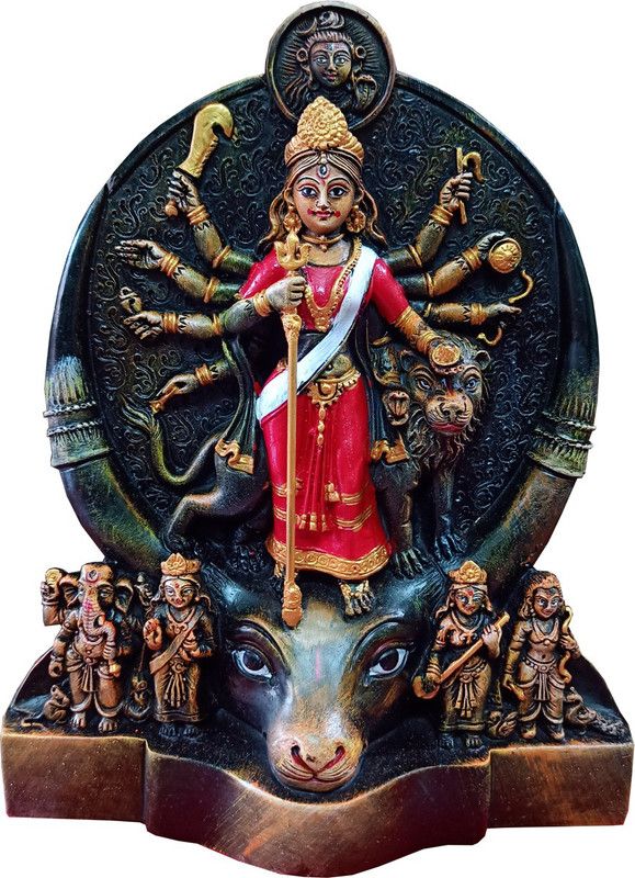 GST Decorative Showpiece - 34.5 cm  (Polyresin, Wood, Stone, Terracotta, Multicolor)