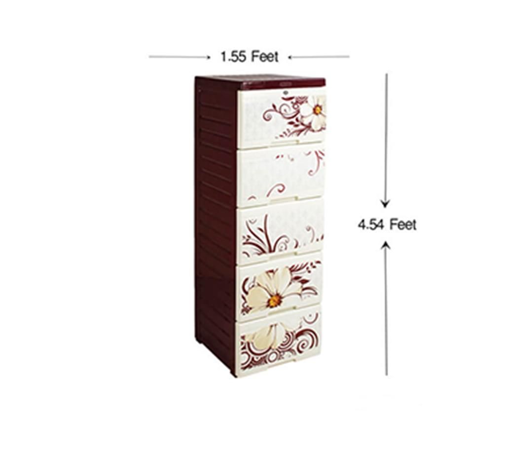 706-6 Wardrobe Flossy Daisy Single 5 Drawer