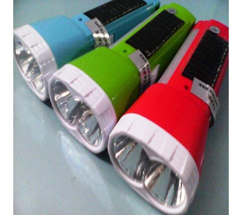 Solar Electric dual Rechargeable Torch FlashLight