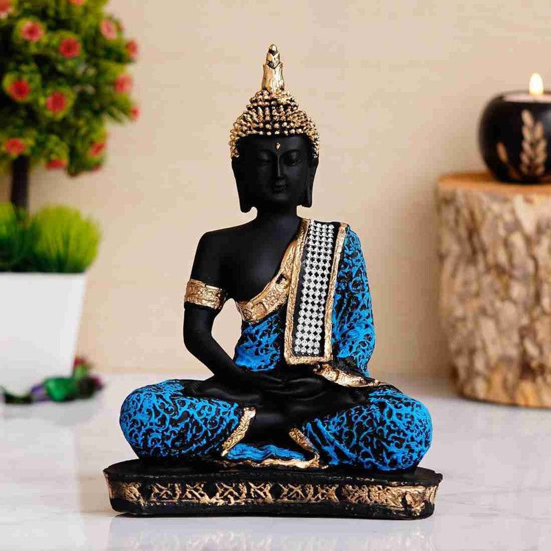 JAYESH CREATION Decorative Showpiece - 22 cm  (Polyresin, Blue)